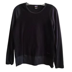 PATAGONIA Capilene Black Lightweight Fleece Pullover Base Layer Women's‎ Medium